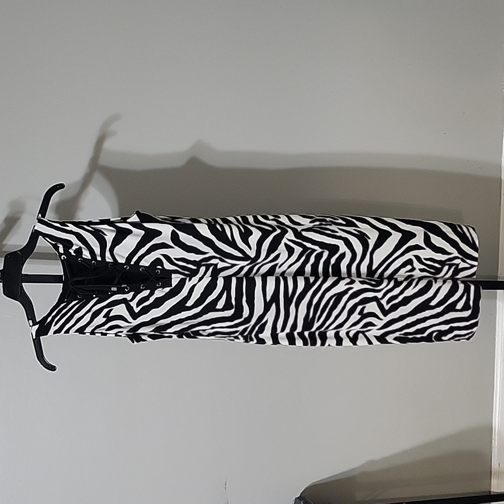 White House Black Market Zebra Print Dress